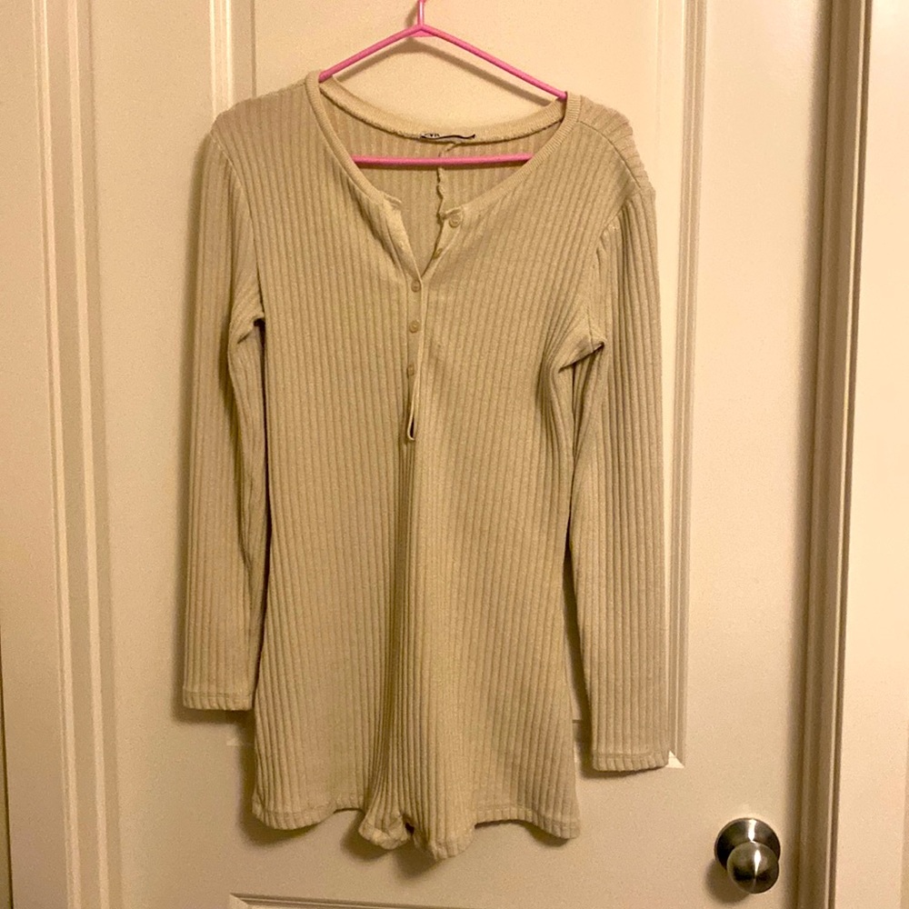 Zara knit short romper